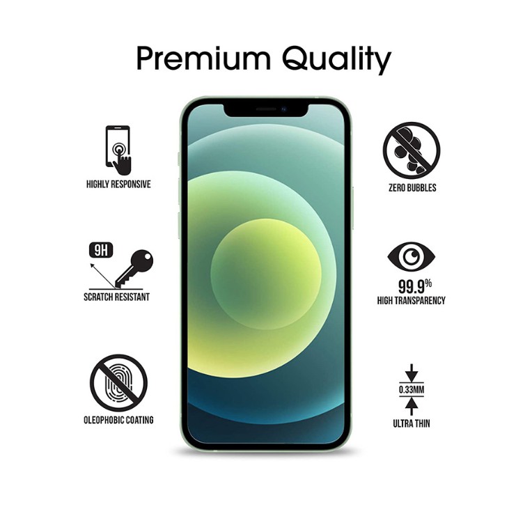 Kính Cường Lực 2.5D Trong Suốt Bảo Vệ Màn Hình Cho iPhone 6/6S/7/8/X/XS/11/11 pro Max/12/12mini