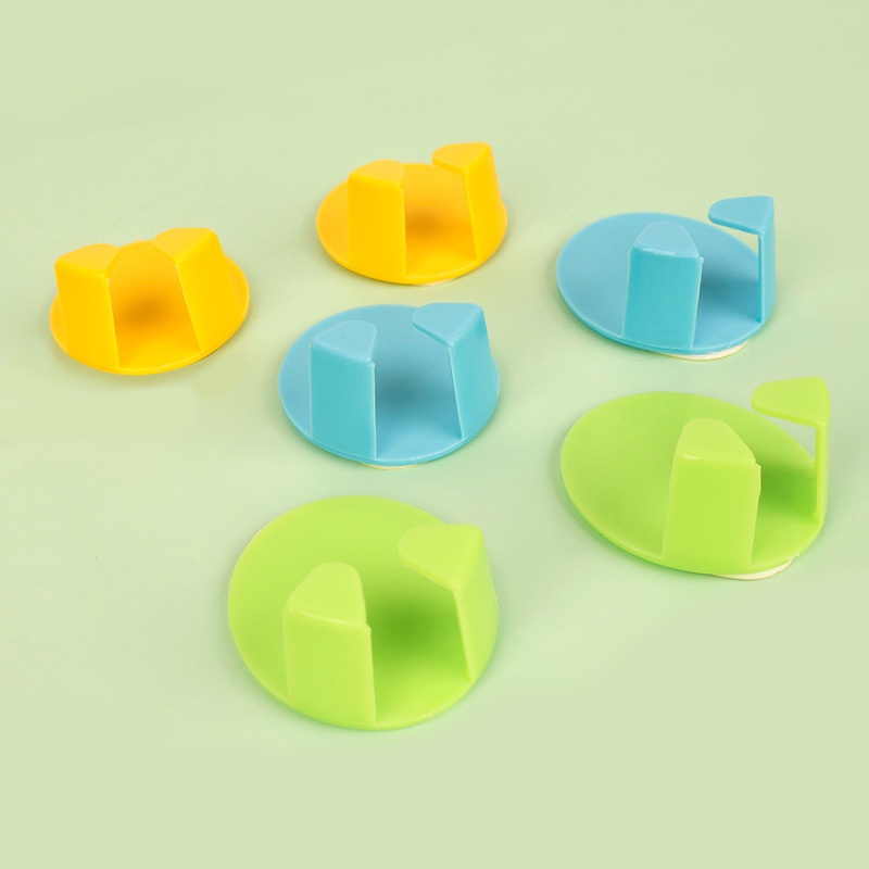 Set 2 Móc Treo Đồ Dán Tường Tiết Kiệm Không Gian Cho Nhà Bếp / Nhà Tắm Giá Đỡ
