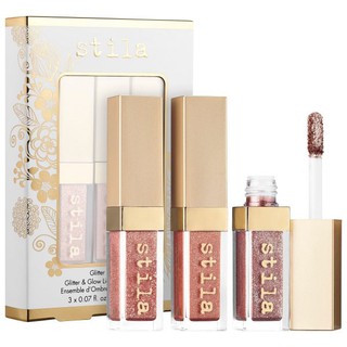 Nhũ mắt STILA Mini Glitter & Glow Liquid Shadow Set (Glitter On The Go, 3D Dazzle, All That Shimmers)
