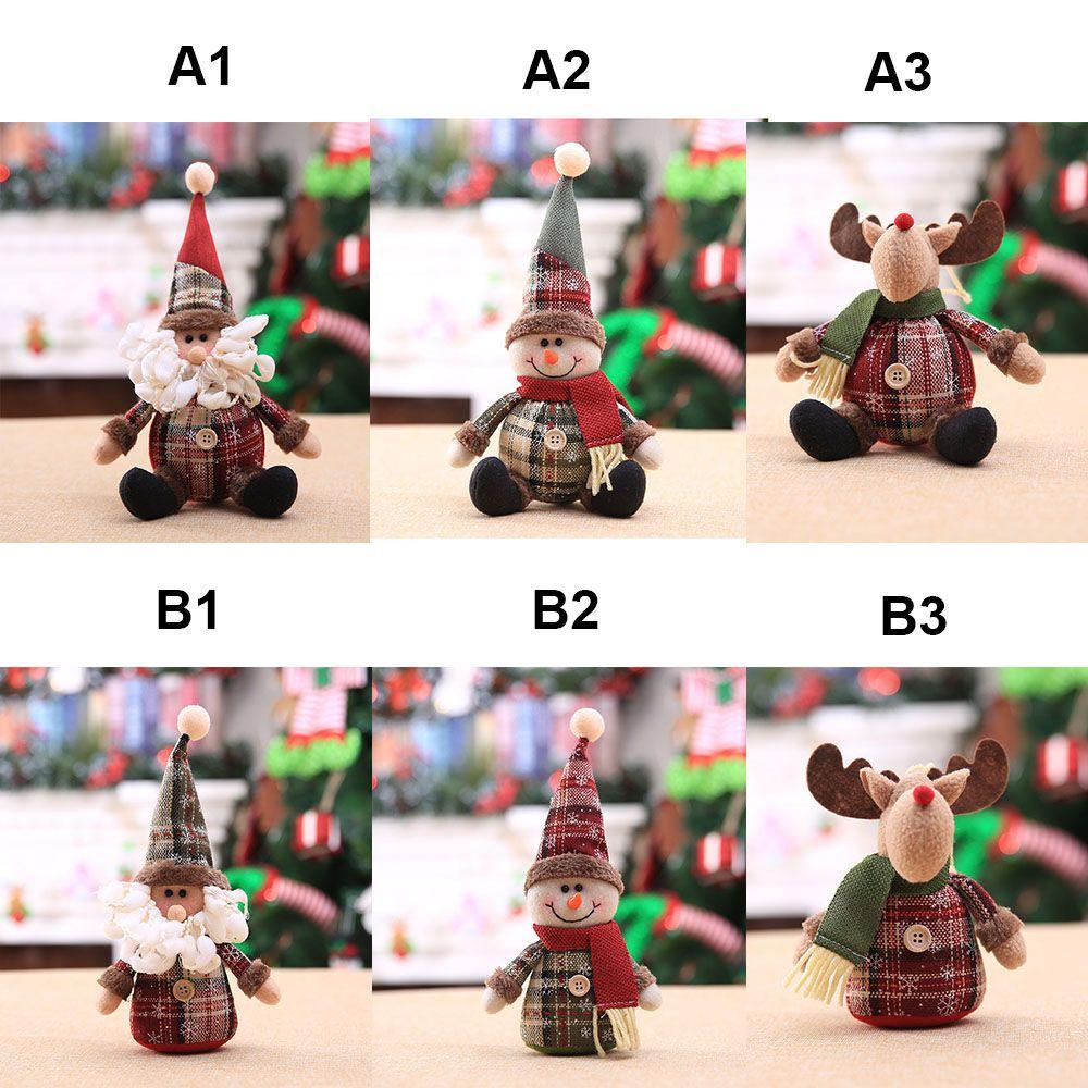 Búp Bê Nhồi Bông Hình Ông Già Noel Trang Trí Giáng Sinh Năm Mới