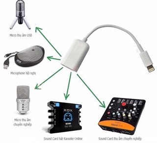 Cáp otg cho ipad - Cable OTG for iOS