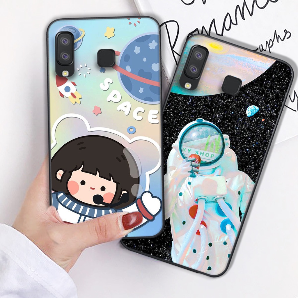 Ốp lưng Samsung A8 Star - Samsung A9 Star nhiều mẫu in hình vũ trụ siêu đẹp lộn xộn