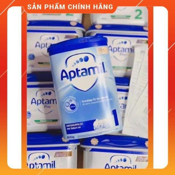 Sữa Aptamil Pronutra nội địa Đức (ap xanh cao) đủ số 1,2,3 1+ 2+ 800g