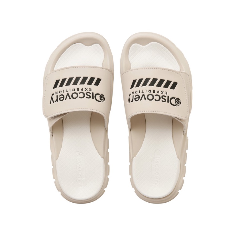 [CHÍNH HÃNG] Dép quai dán DISCOVERY - màu *Beige Đen* - CODE: DXLP2101N BES