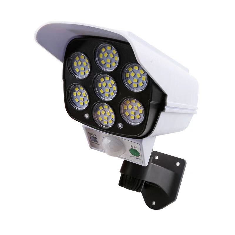 Camera cảm biến gắn tường không dây sử dụng năng lượng mặt trời 77 bóng led