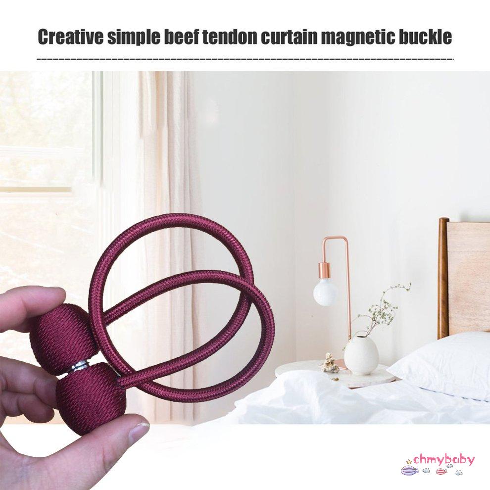 1Pc Người giữ rèm từ tính Móc khóa Kẹp miễn phí đục lỗ rèm Thắt lưng [8/19]
