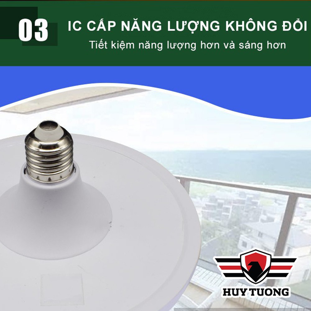 Đèn Led đĩa bay đui xoáy ánh sáng trắng ( 18W - 24W - 36W - 50W ) cao cấp - Huy Tưởng | BigBuy360 - bigbuy360.vn