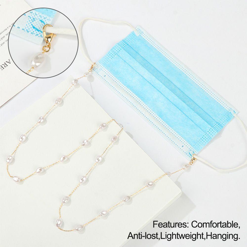 CACTU Dây Đeo Mắt Kính Chống Trượt Đính Ngọc Trai Dành Cho Nữ