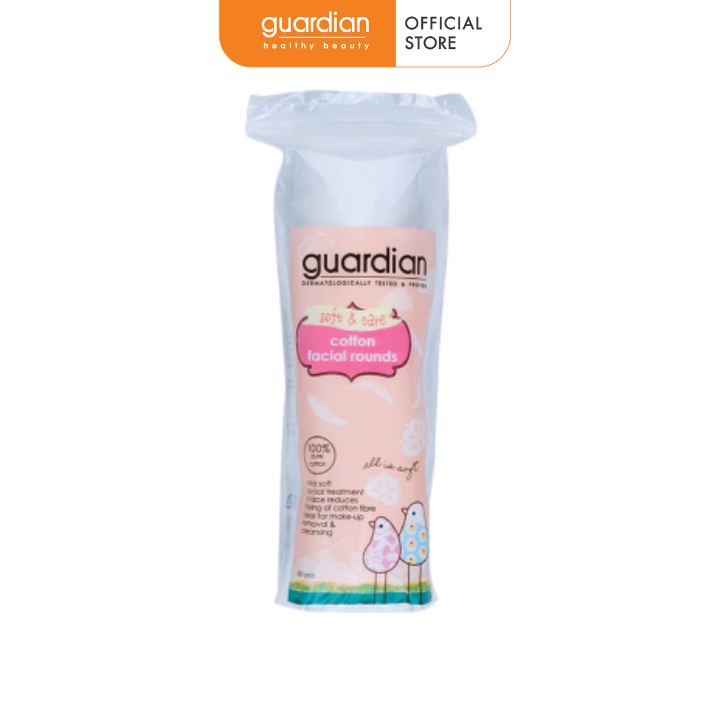 Bông tẩy trang tròn Guardian gói 80 miếng