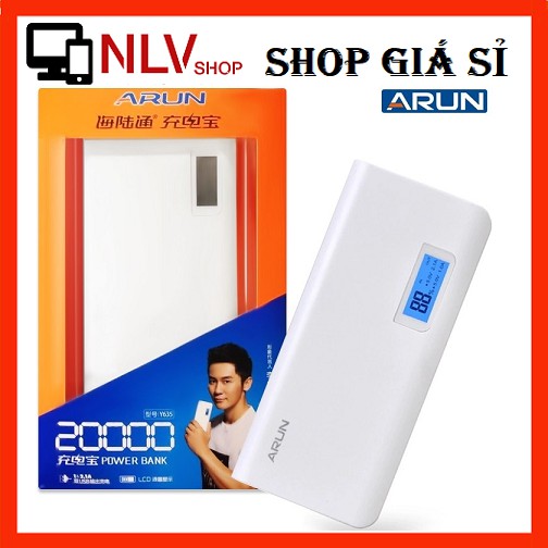 [Freeship] Pin Sạc dự phòng Arun 20.000mAh Chính hãng BH: 12 Tháng