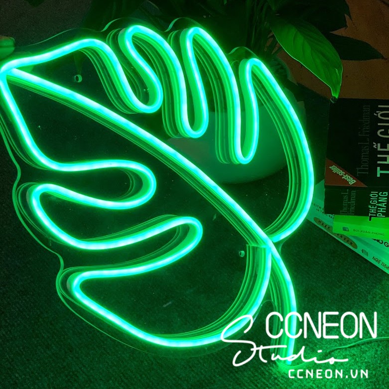 Đèn Led Neon Trang Trí Hình Chiếc Lá