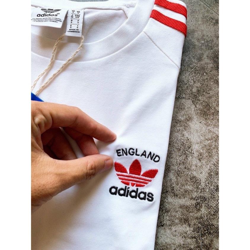 ÁO PHÔNG ADS TRẮNG SỌC ĐỎ NAM NỮ