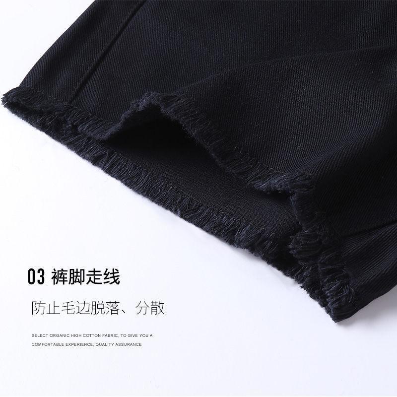 Quần Short Denim Ống Rộng Lưng Cao Phối Rách Phong Cách Hàn Quốc Hàng Mới 2022 Dành Cho Nữ