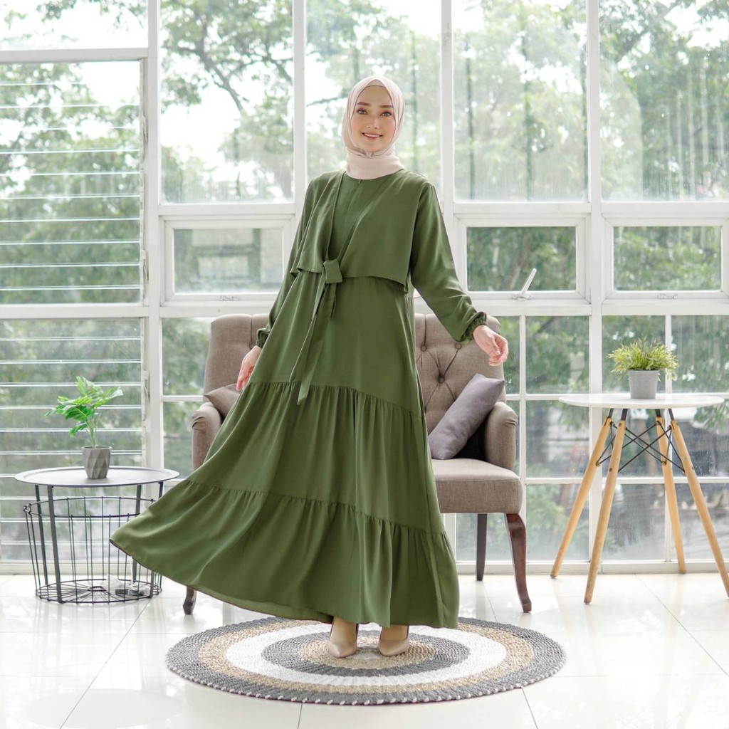 Amie Maxi Caroline 1| Quần áo thời trang Hồi giáo | Gamis phụ nữ Today | Quần quân đội đa dạng | Hq