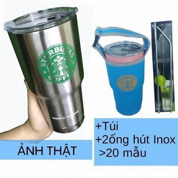 [HOT] CỐC GIỮ NHIỆT INOX 900ml +TÚI +2 ỐNG HÚT ( GIỮ NHIỆT)GIAO MÀU NGẪU NHIÊN GIÁ CỰC SOCK