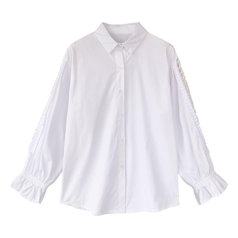 Áo Sơ Mi Dài Tay Dáng Rộng Cỡ Lớn Thiết Kế Mới Cho Nữ