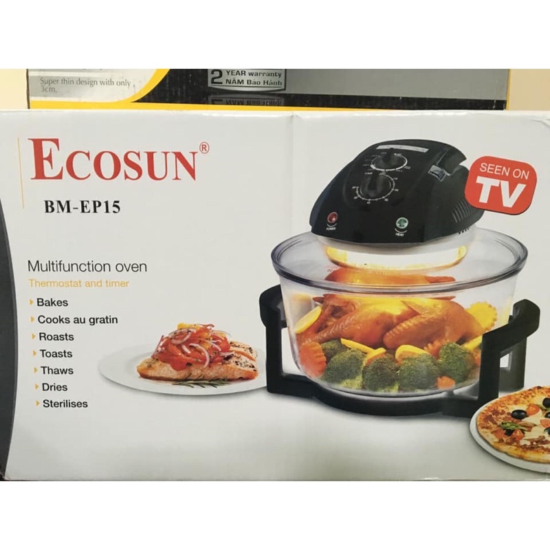 Lò nướng thuỷ tinh Ecosun BM-EP15