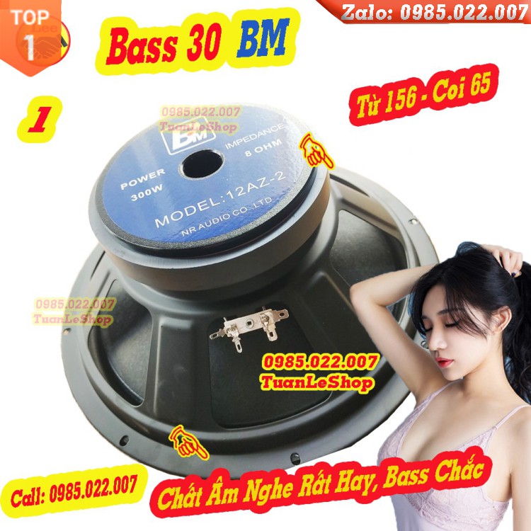 LOA BASS 3 TẤC CÔN 65 BM XƯƠNG SẮT GÂN VẢI TỪ 156 - GIÁ 1 CHIẾC BASS 30 BM SẮT