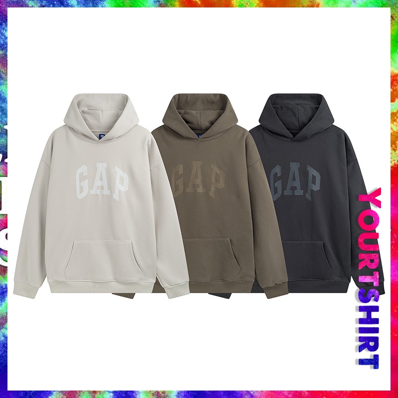 Áo Khoác hoodie Ngoại Cỡ In Chữ GAP Thời Trang Hàn Quốc Cho Cặp Đôi