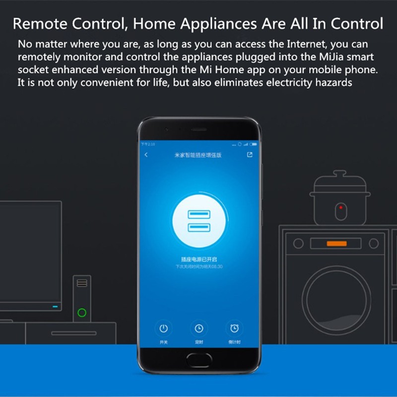 Ổ Cắm Thông Minh Xiaomi Mijia Mi Điều Khiển Từ Xa