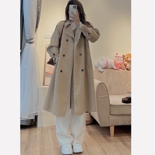 Áo dạ mangto dáng dài hàn quốc