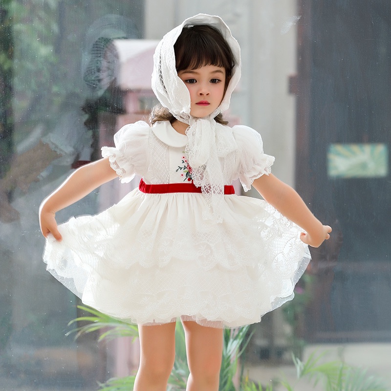 Đầm lolita họa tiết bạch tuyết phong cách Âu Mỹ thời trang mùa hè mới cho bé gái 21 tuổi
