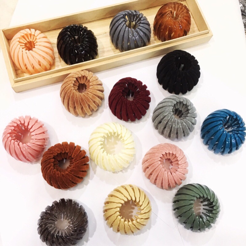 Kẹp xược tóc nhựa đa năng co giãn phong cách hàn quốc mẫu trẻ trung sang chảnh