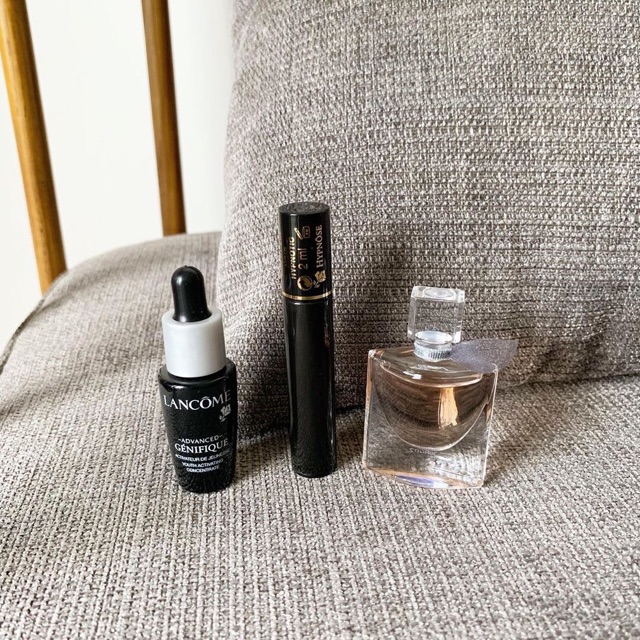 Set Lancome mini Mascara + Serum + Lavie est belle