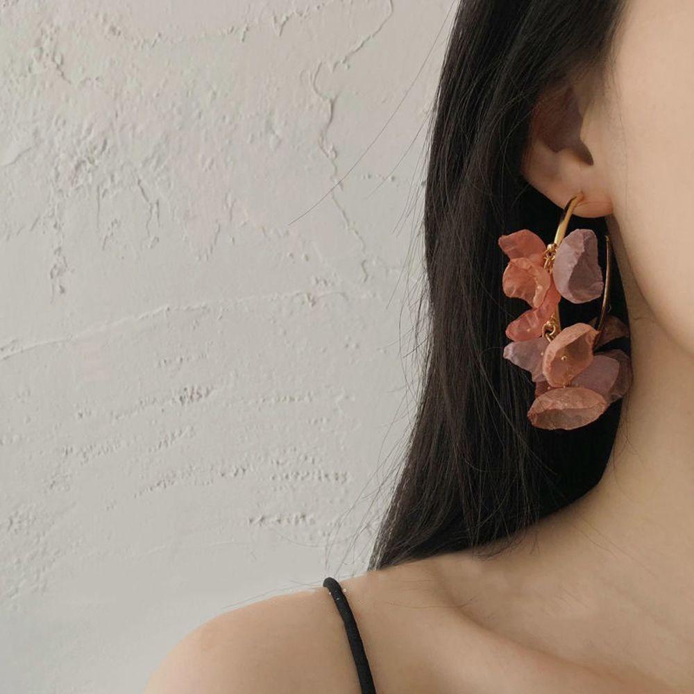 Khuyên Tai Tròn Đính Hạt Phong Cách Vintage Dành Cho Nữ