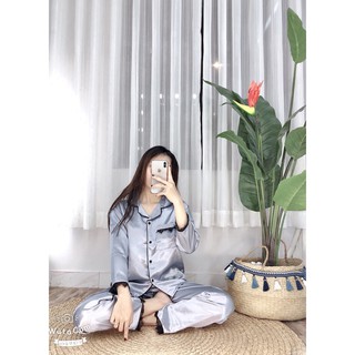 ✪ [LỤA REN DÀI - DÀI] BỘ LỤA PHỐI TAY DÀI QUẦN DÀI ✪