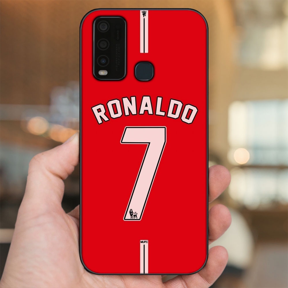 Ốp lưng Vivo Y30, Y50 viền đen in hình Cristiano Ronaldo MU Manchester United CR7