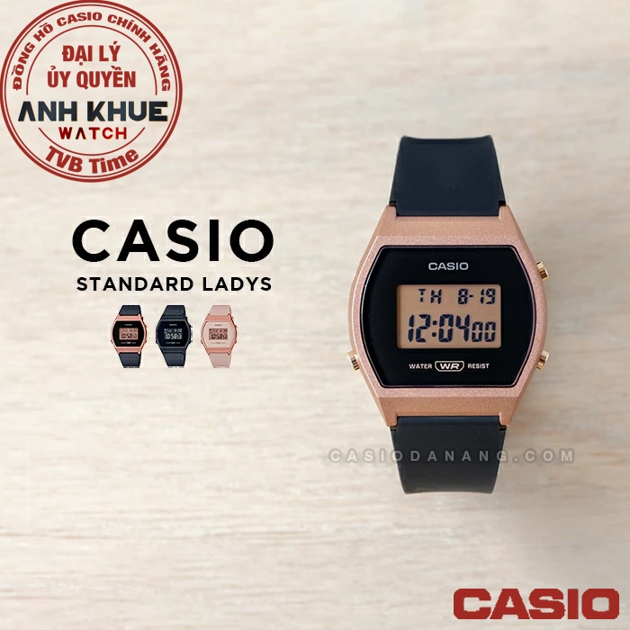 Đồng hồ nữ dây nhựa Casio Standard chính hãng Anh Khuê LW-204 Series