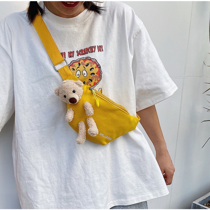 [5❤️][FREESHIP] TÚI ĐEO BỤNG HÌNH GẤU [HCM]