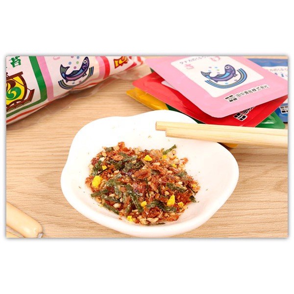 [TANAKA] Gia vị rắc cơm Furikake cho bé ăn dặm, túi to 30 gói siêu ngon và dinh dưỡng