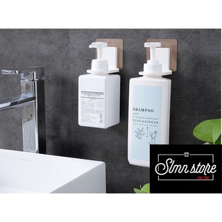 Miếng dán treo dầu gội, sữa tắm, bình xịt có vòi tiện lợi siêu chắc chắn. Tiết kiệm không gian