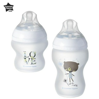 Tommee tippee bình sữa thủy tinh tráng gương silicone dung tích 150ml / 250ml