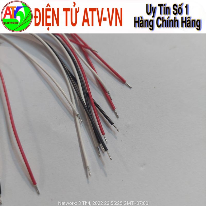 10 Dây 1 đầu 3 sợi 17cm đen trắng đỏ XH2.0mm 2mm 2.0mm kết nối Hitachi xịn