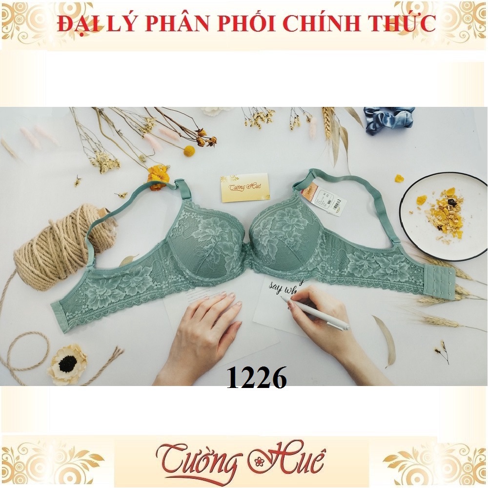Áo lót nữ Lovely 1226 áo ngực ren mút mỏng bảng to 4 nức cài.