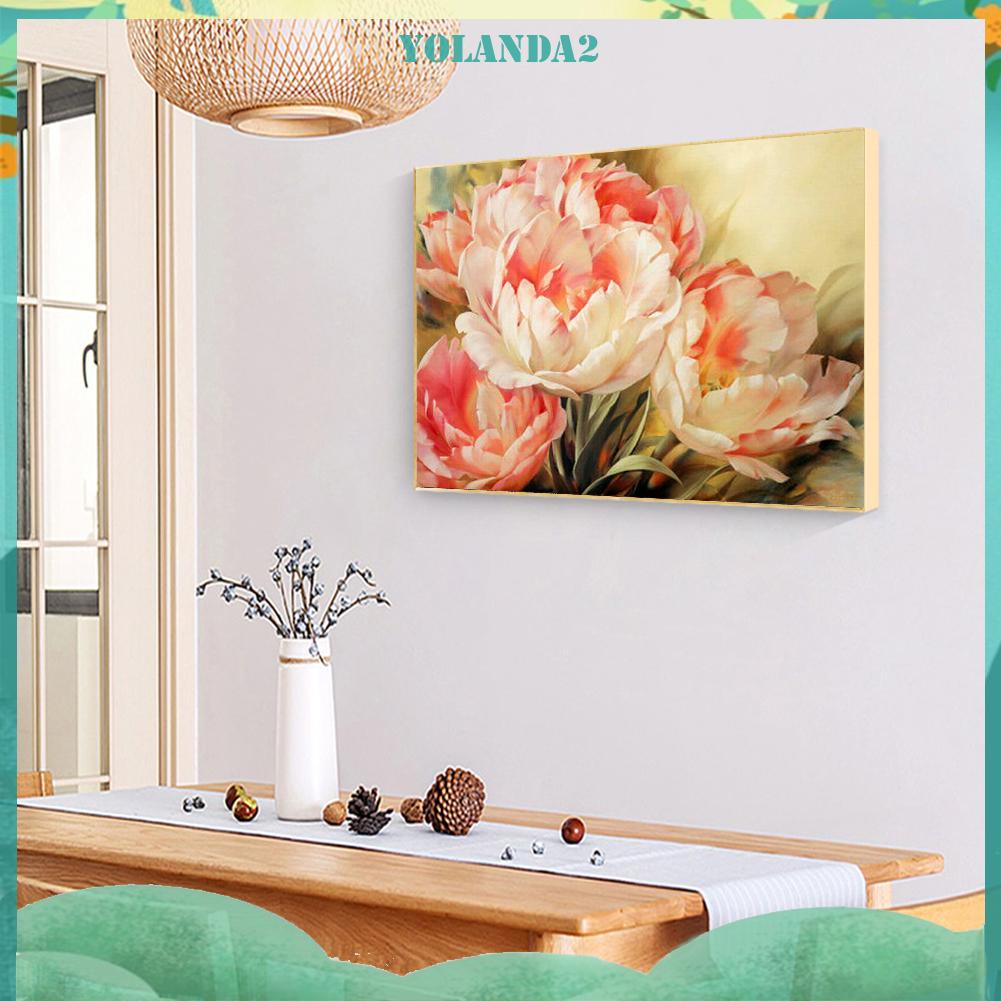 Tranh Thêu Chữ Thập DIY 11CT Hình Hoa Tulip Xinh Xắn
