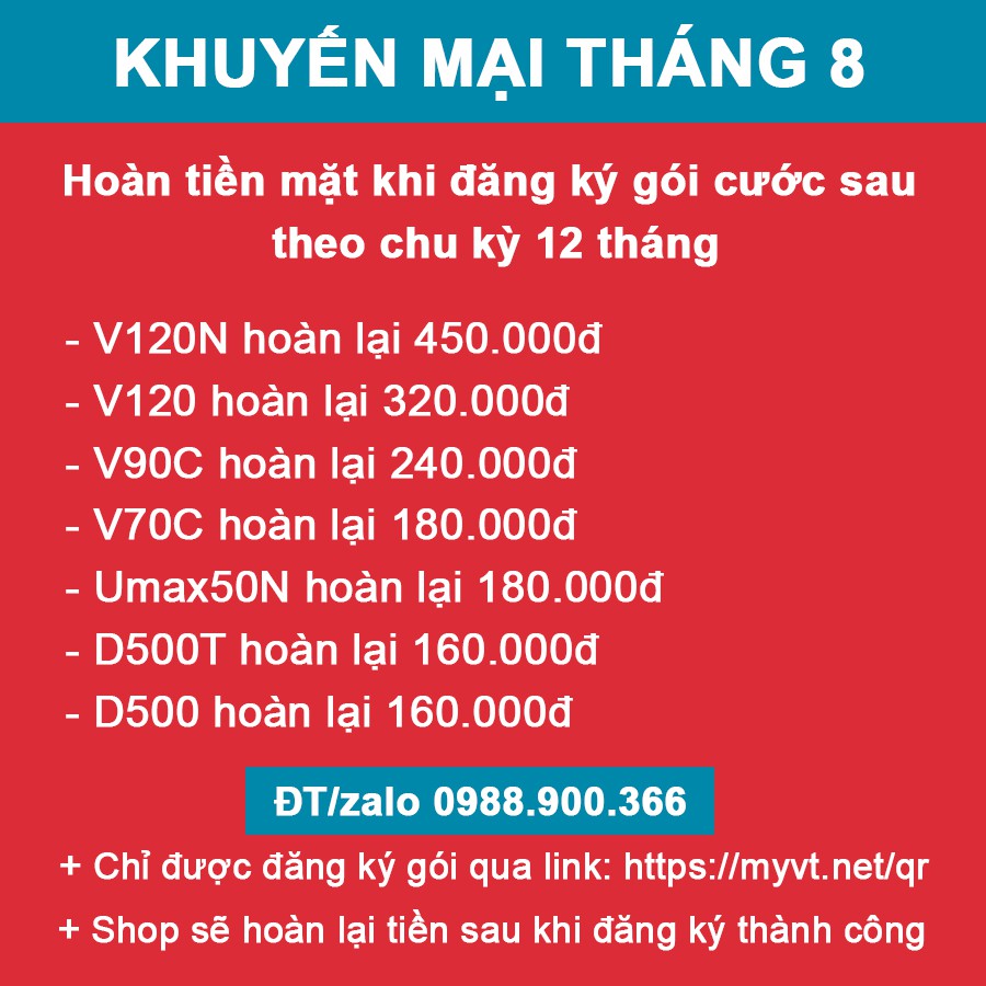 Sim 4G Viettel đăng ký được V120N, V90C, V70C, V120, v.v..