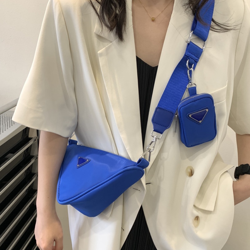 Túi Đeo Chéo Tam Giác Thời Trang Hàn Quốc 2 Trong 1