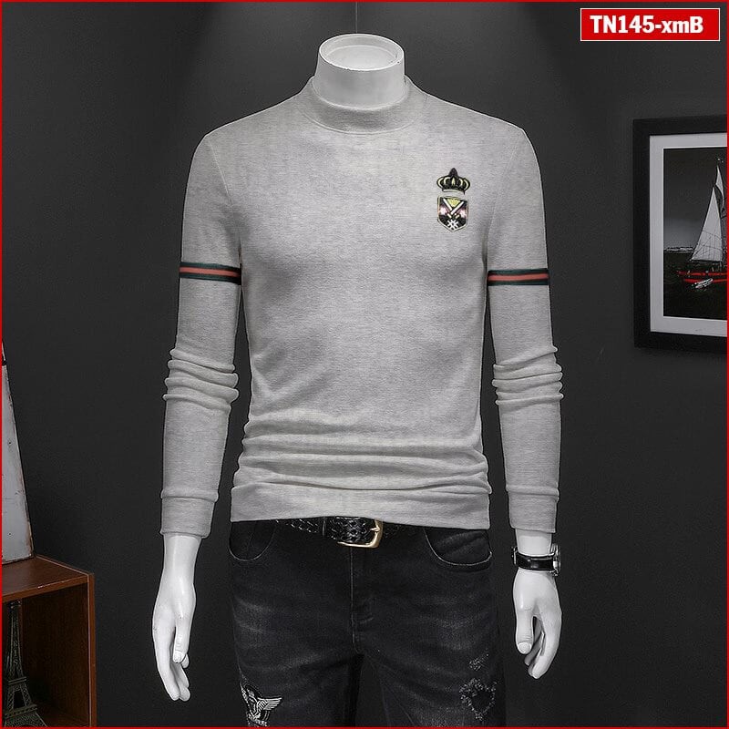 Áo phông nam tay dài TN145 chui cổ vải sợi tre tổng hợp mỏng | BigBuy360 - bigbuy360.vn