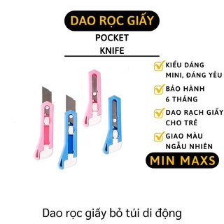 Dao Rọc Giấy - Dao Cắt Giấy Mini Nhiều Màu Sắc Dễ Thương 4975 [MINMAXS]