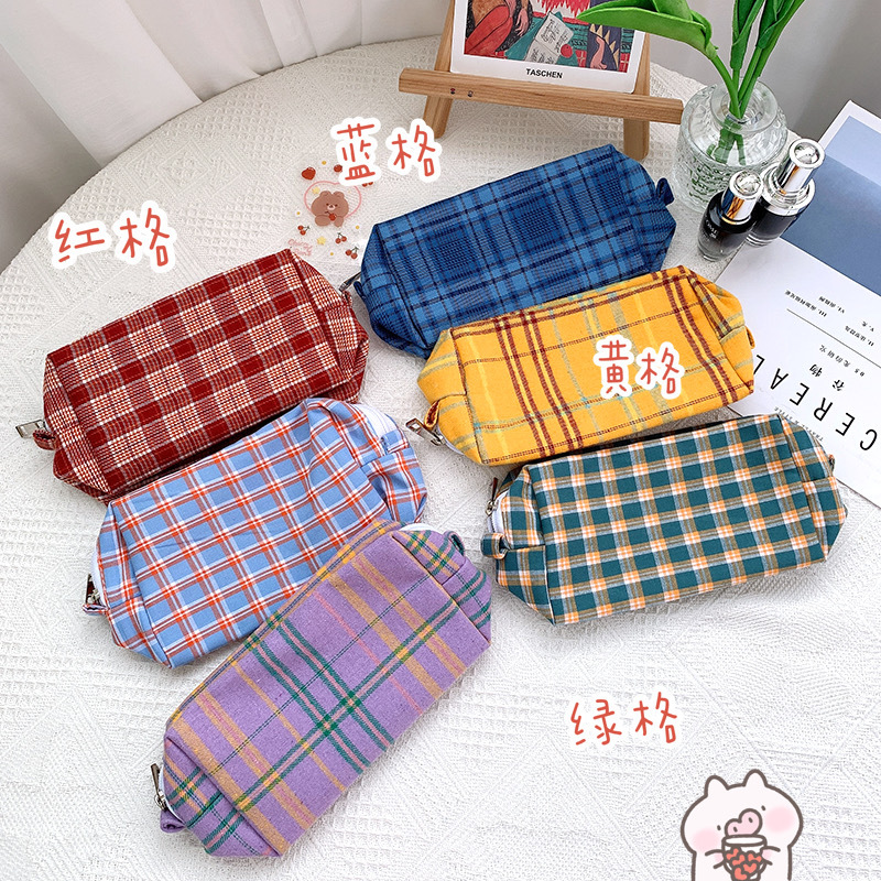 Túi Đựng Bút Chì Trang Điểm Phong Cách Retro Hàn Quốc