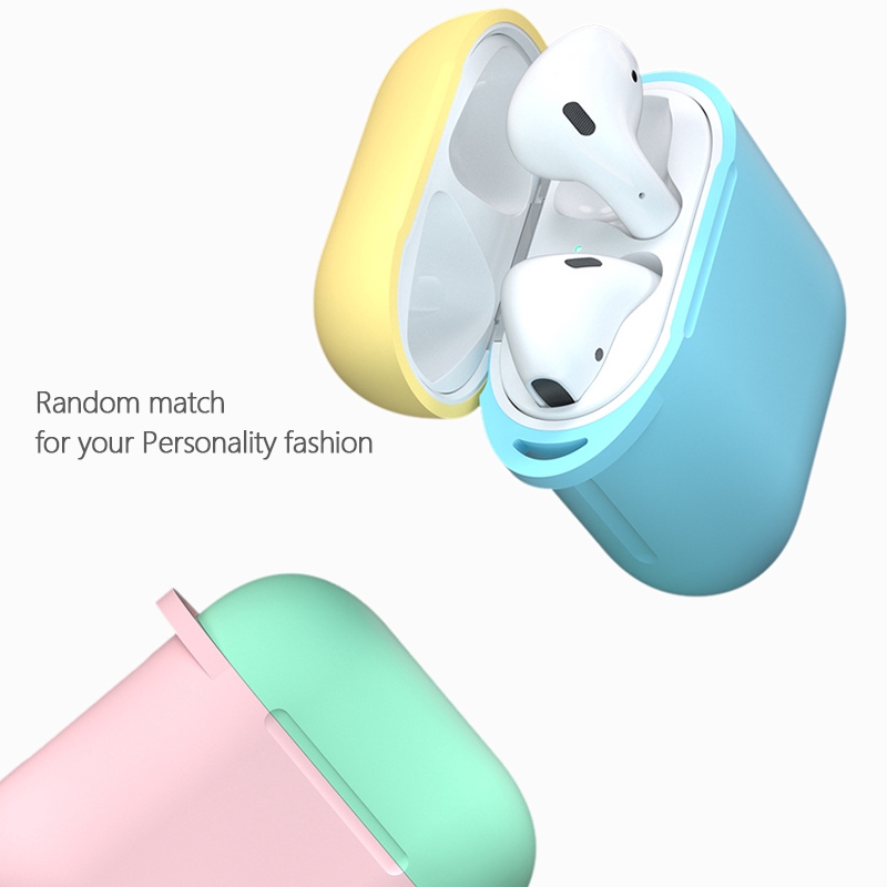 Ốp Đựng Bảo Vệ Hộp Sạc Tai Nghe Airpods 1 / 2 Tws I9S I10 I11 I12 I13