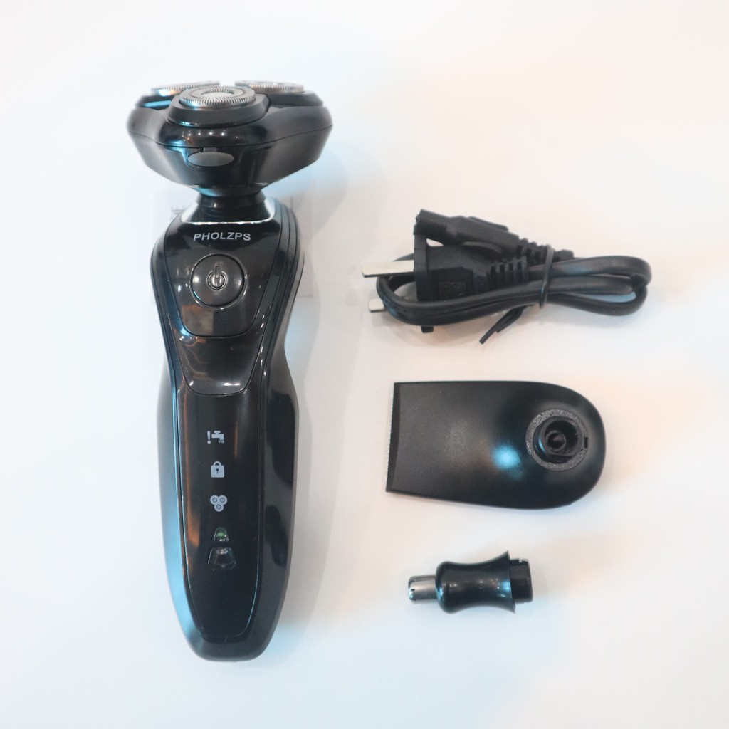 Máy cạo râu đa năng SHAVER SK1588, cắt tóc, tỉa lông mũi, tông đơ, chống nước cực tốt