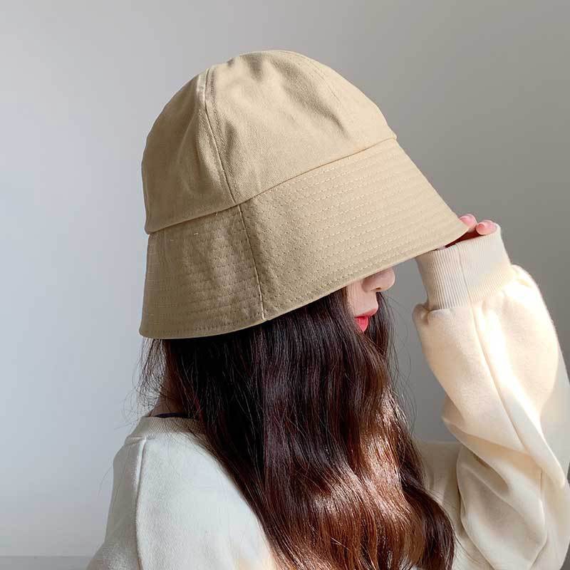 Mũ Bucket LINJW Màu Trơn Thời Trang Hàn Quốc 2023