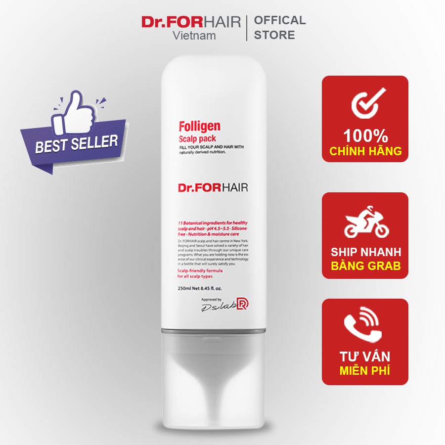 Dầu Xả/ Kem Xả Dưỡng Tóc Dr.FORHAIR Folligen Scalp Pack 250ml