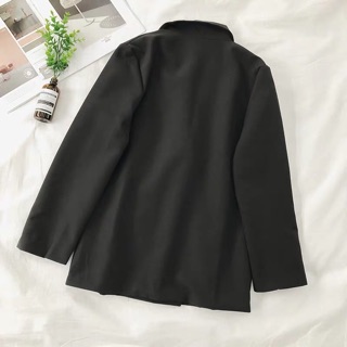 Order - Blazer đen kẻ sọc dáng ngắn -BL03