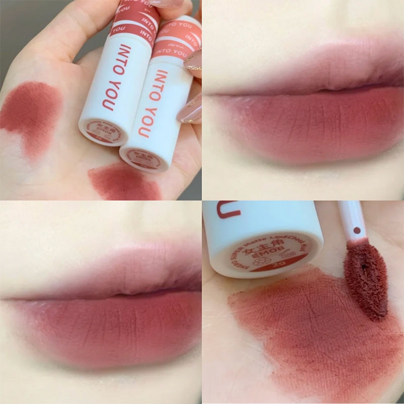 Son Bóng into you Dưỡng Ẩm Màu Trà Sữa EM112 Bề Mặt Mịn Màng Như Nhung Màu Trà Sữa